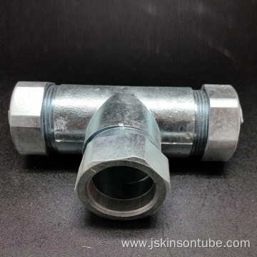 3-way t-shaped flexible metal hose joints